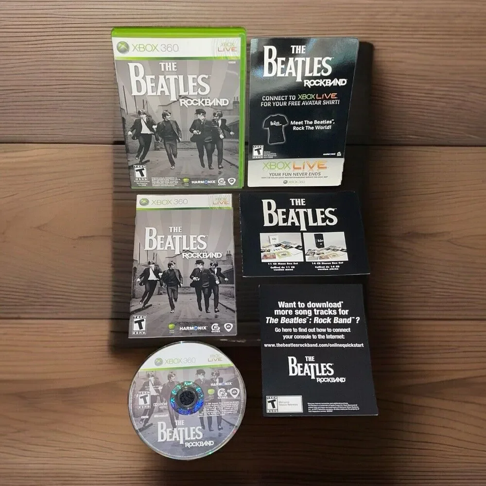 The Beatles: Rock Band (Microsoft Xbox 360, 2009) Complete CIB With Extras